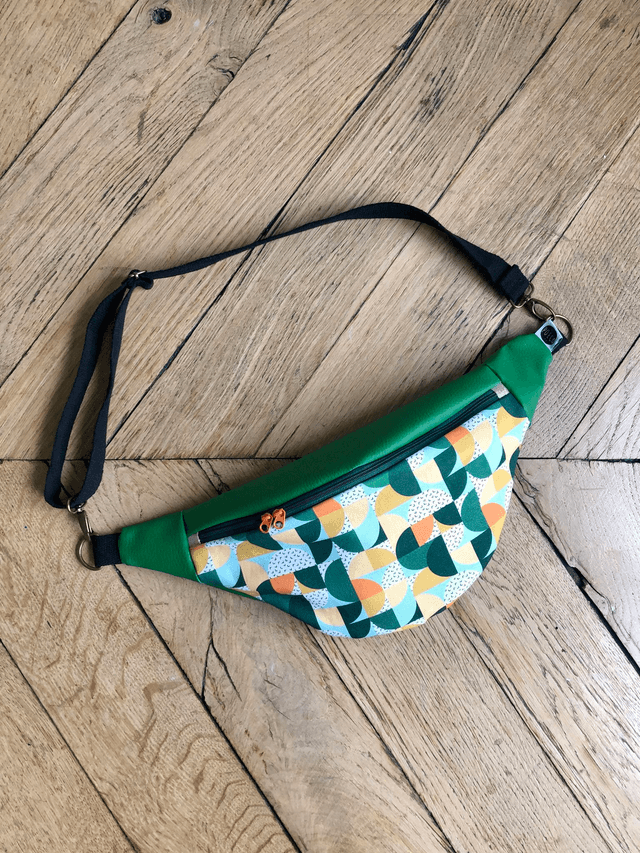 Sac Banane simili cuir - BAUHAUS -  vert