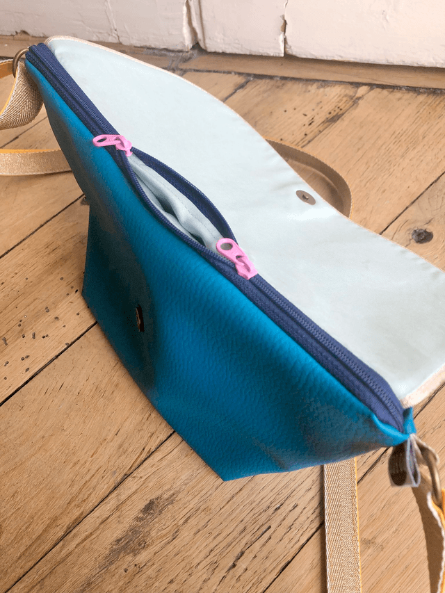 Sac Bandoulière - BAUHAUS bleu turquoise 