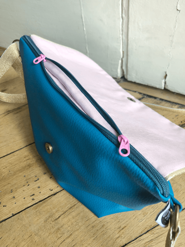 Sac Bandoulière - BAUHAUS bleu turquoise 
