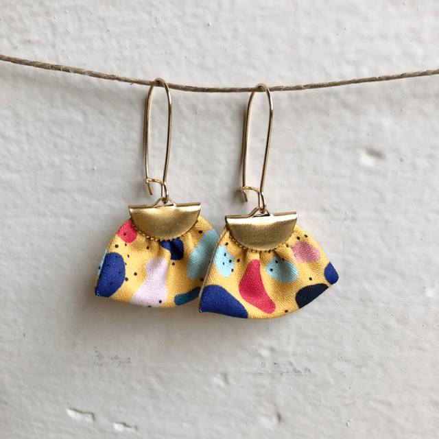 Boucles d'oreilles - DORMEUSES JELLY BEANS - jaune