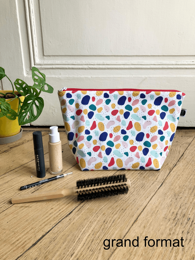 Trousse de toilette - tissu intérieur imperméable -  JELLY BEANS