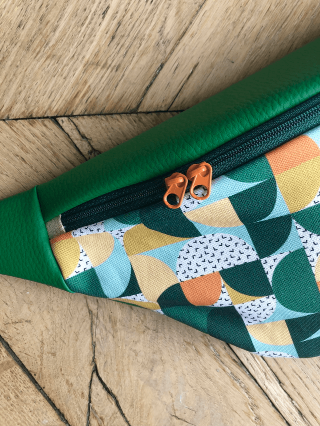 Sac Banane simili cuir - BAUHAUS -  vert
