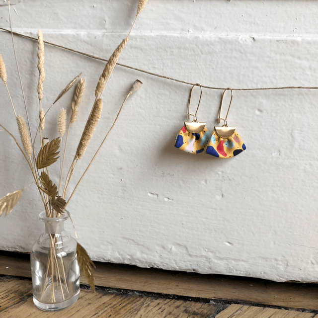 Boucles d'oreilles - DORMEUSES JELLY BEANS - jaune