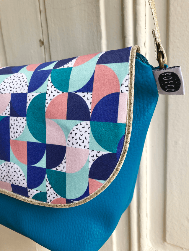Sac Bandoulière - BAUHAUS bleu turquoise 
