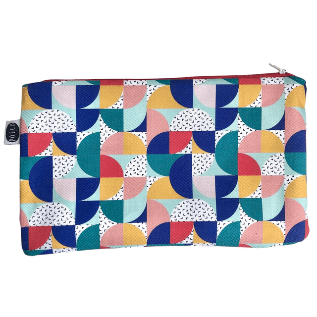 Trousse plate - BAUHAUS ( bleu - vert - rouge - jaune)