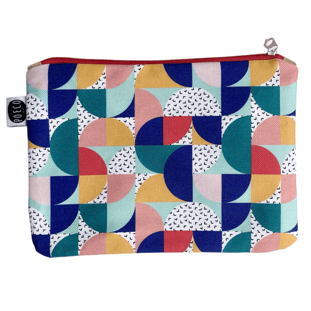 Trousse plate - BAUHAUS ( bleu - vert - rouge - jaune)