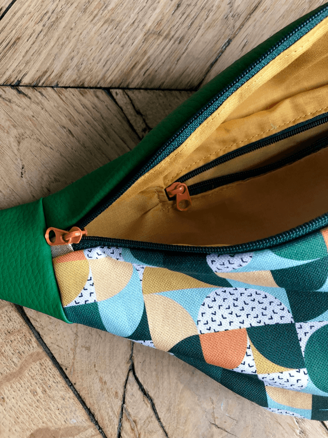 Sac Banane simili cuir - BAUHAUS -  vert