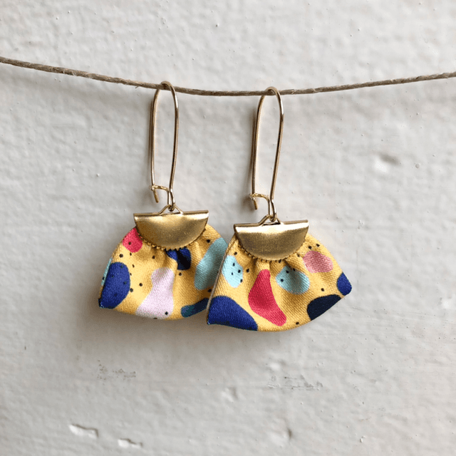 Boucles d&#039;oreilles - DORMEUSES JELLY BEANS - jaune