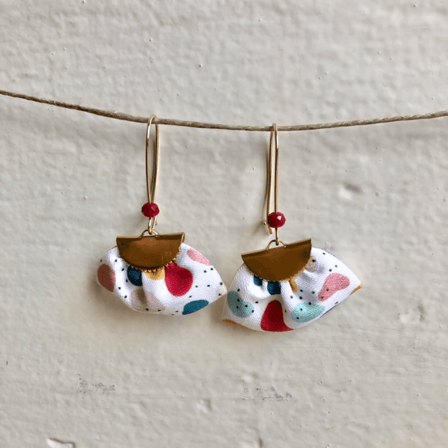 Boucles d&#039;oreilles - DORMEUSES JELLY BEANS - blanc