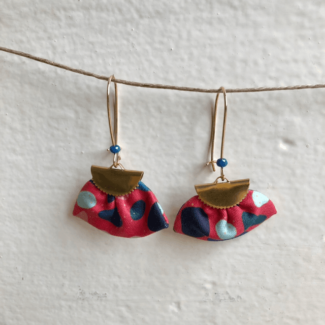 Boucles d&#039;oreilles - DORMEUSES JELLY BEANS - rouge