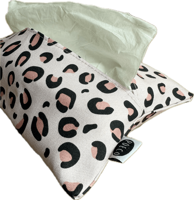 Pochette mouchoirs - LEOPARD ( rose )